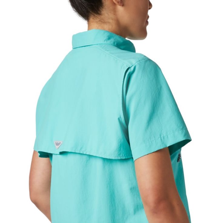 Tops Columbia PFG Bahama™ Curta Sleeve Feminino Turquesa Portugal | 198199-WK0I