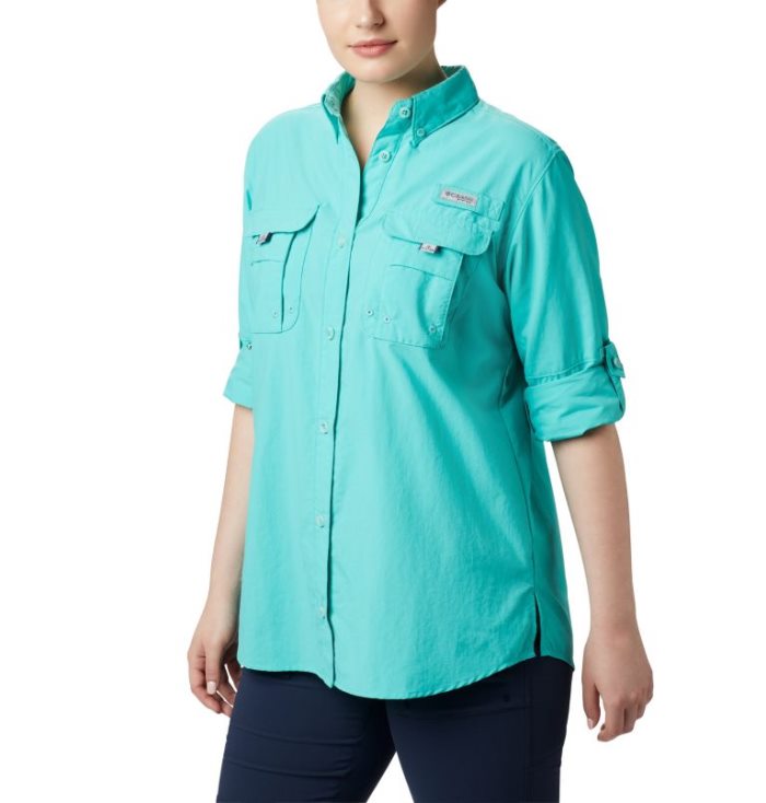 Tops Columbia PFG Bahama™ Long Sleeve Feminino Turquesa Portugal | 111972-5WSD