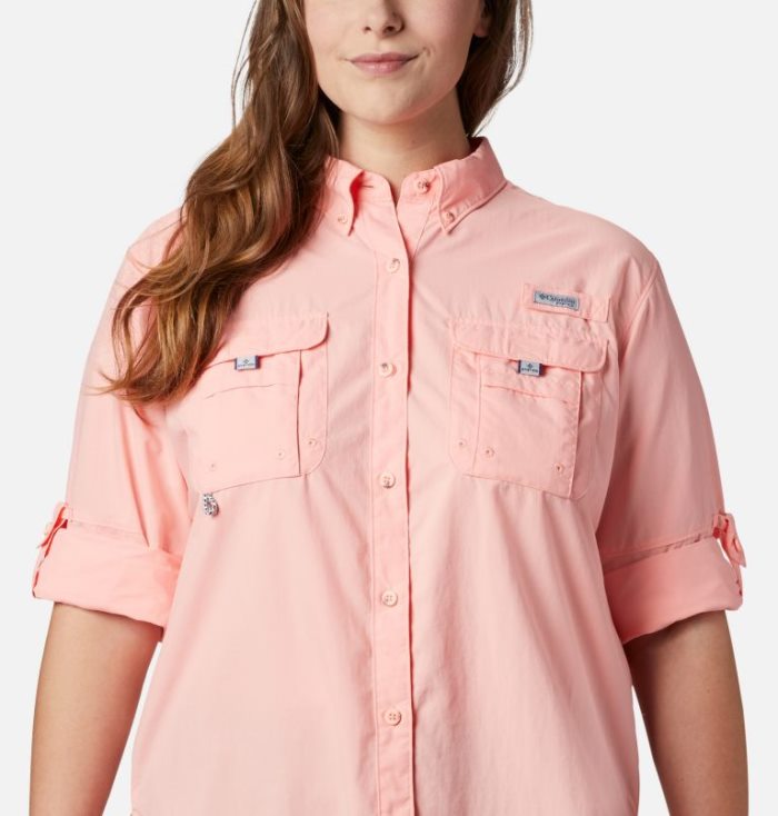 Tops Columbia PFG Bahama™ Long Sleeve Feminino Rosa Portugal | 127073-7FG9