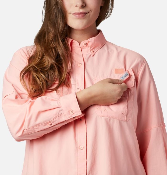 Tops Columbia PFG Bahama™ Long Sleeve Feminino Rosa Portugal | 127073-7FG9