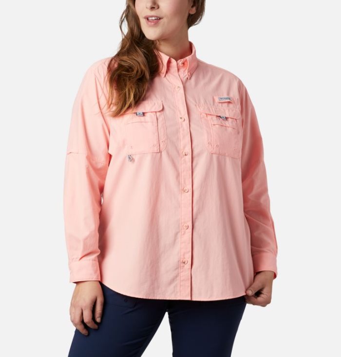 Tops Columbia PFG Bahama™ Long Sleeve Feminino Rosa Portugal | 127073-7FG9