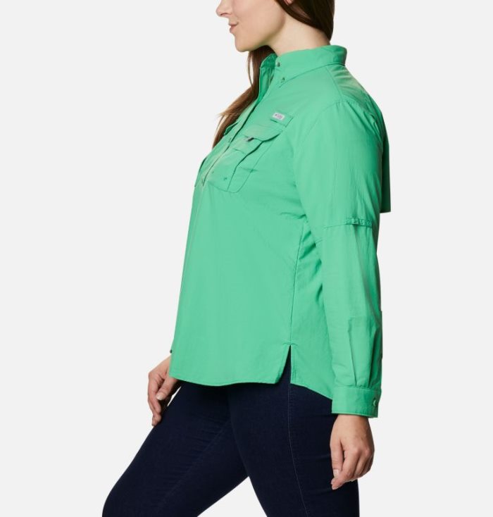 Tops Columbia PFG Bahama™ Long Sleeve Feminino Turquesa Portugal | 128007-WR1S