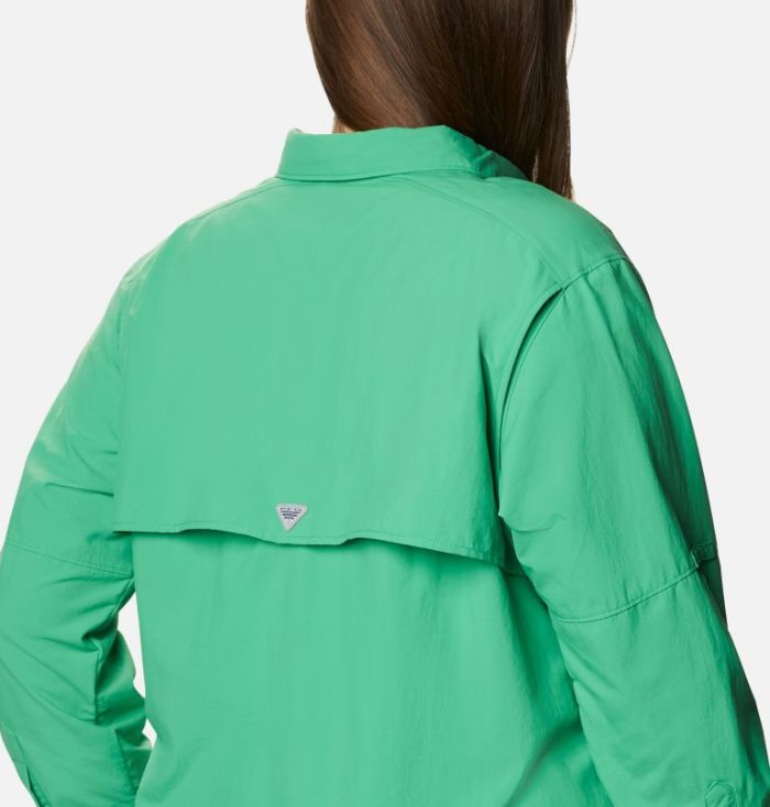 Tops Columbia PFG Bahama™ Long Sleeve Feminino Turquesa Portugal | 128007-WR1S