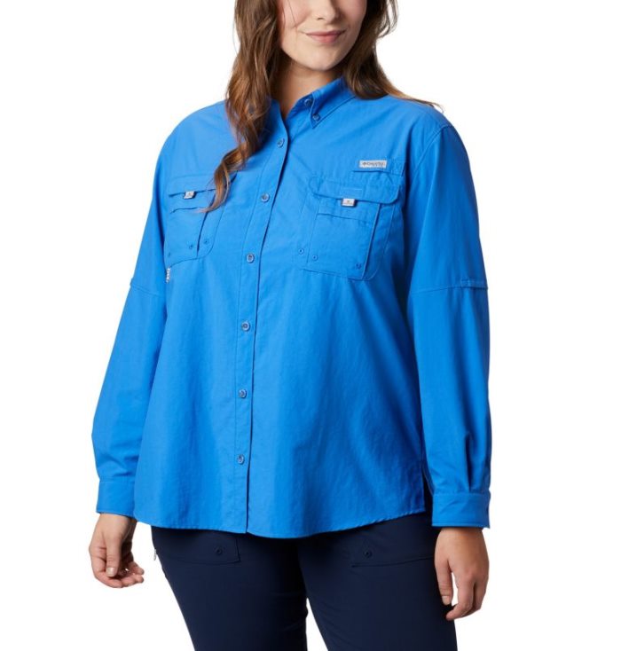 Tops Columbia PFG Bahama™ Long Sleeve Feminino Azuis Portugal | 161630-G7VQ