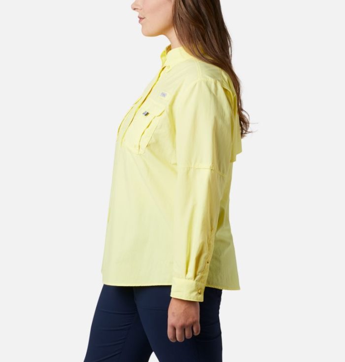 Tops Columbia PFG Bahama™ Long Sleeve Feminino Amarelas Portugal | 162464-DF7B