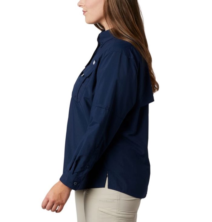 Tops Columbia PFG Bahama™ Long Sleeve Feminino Azul Marinho Portugal | 174974-XQ83