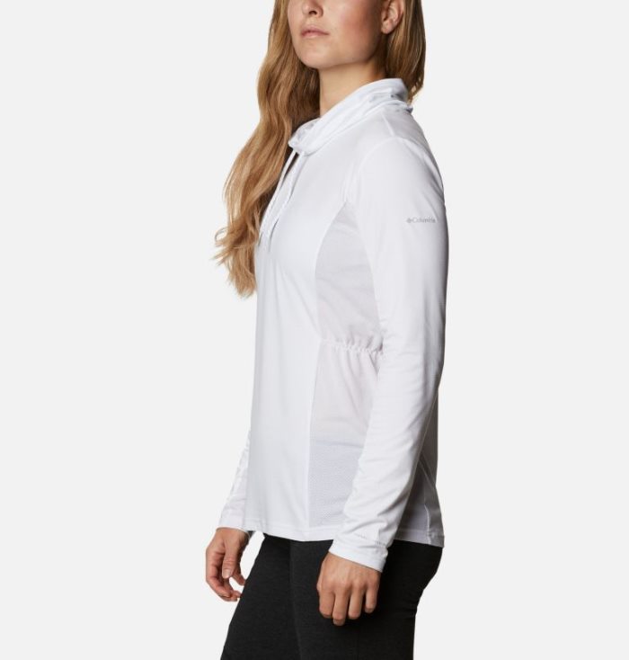 Tops Columbia Piney Ridge™ Long Sleeve Knit Shirt Feminino Branco Portugal | 177233-U1N6