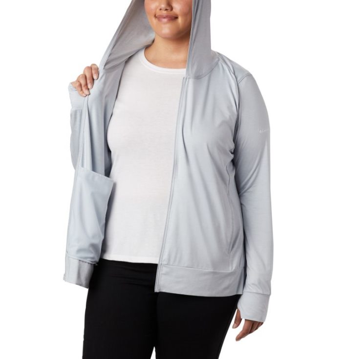 Tops Columbia Place To Place™ II Full Zip Feminino Luz Cinzentas Portugal | 181884-K5OB