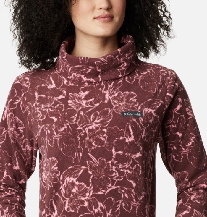 Túnica Columbia Ali Peak™ Fleece Túnica Feminino Vermelhas Escuro Portugal | 116507-NQPY