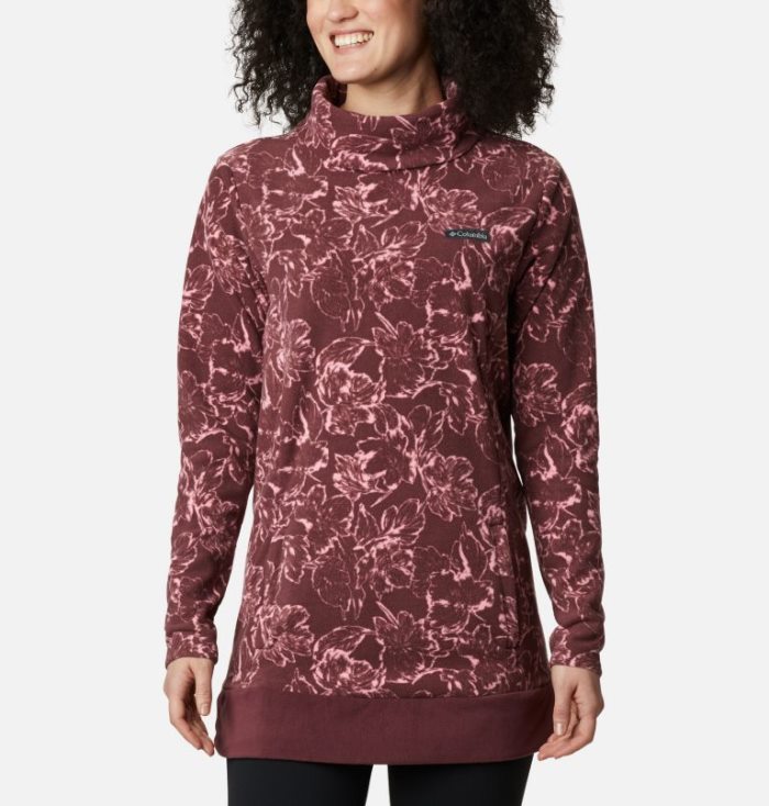 Túnica Columbia Ali Peak™ Fleece Túnica Feminino Vermelhas Escuro Portugal | 116507-NQPY