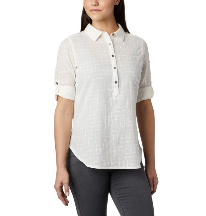 Túnica Columbia Summer Ease™ Popover Túnica Feminino Branco Portugal | 103357-204D