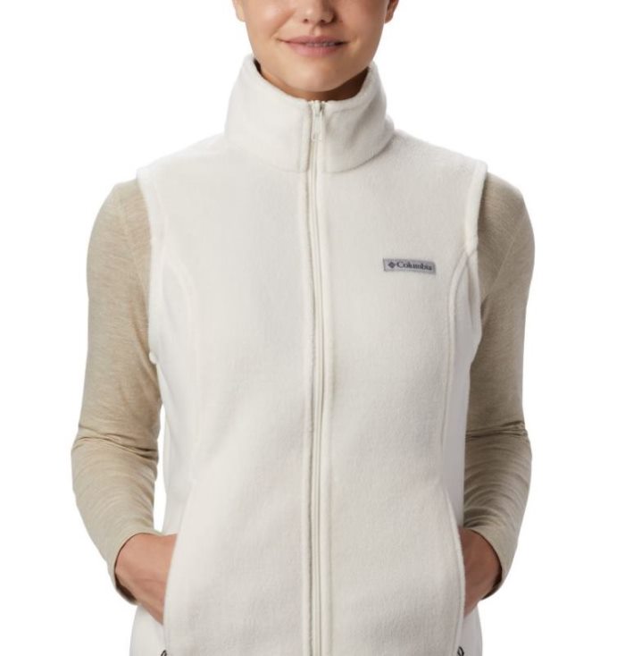 Coletes Columbia Benton Springs™ Vest - Petite Feminino Creme Portugal | 117719-9SL4