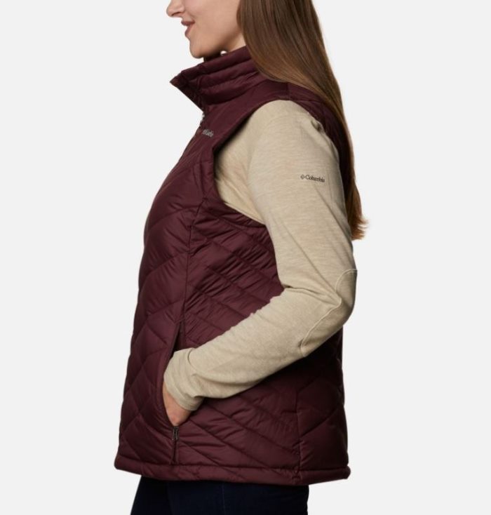 Coletes Columbia Heavenly™ Vest Feminino Vermelhas Escuro Portugal | 144830-FV9T