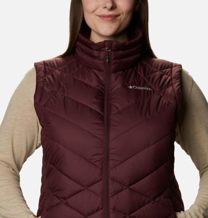 Coletes Columbia Heavenly™ Vest Feminino Vermelhas Escuro Portugal | 144830-FV9T