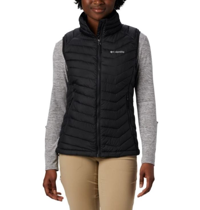 Coletes Columbia Powder Lite™ Vest Feminino Pretas Portugal | 187585-7KMY