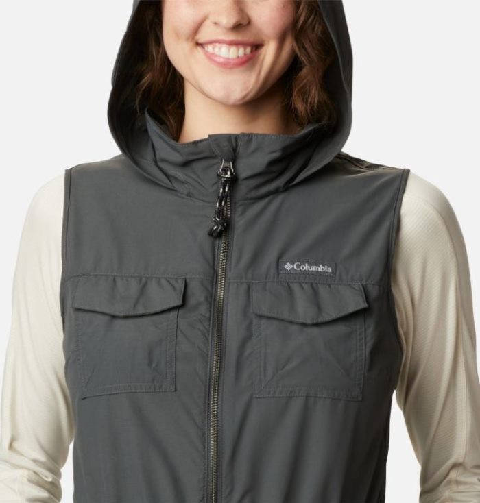 Coletes Columbia Silver Ridge™ Vest Feminino Cinzentas Escuro Portugal | 125747-WS8B