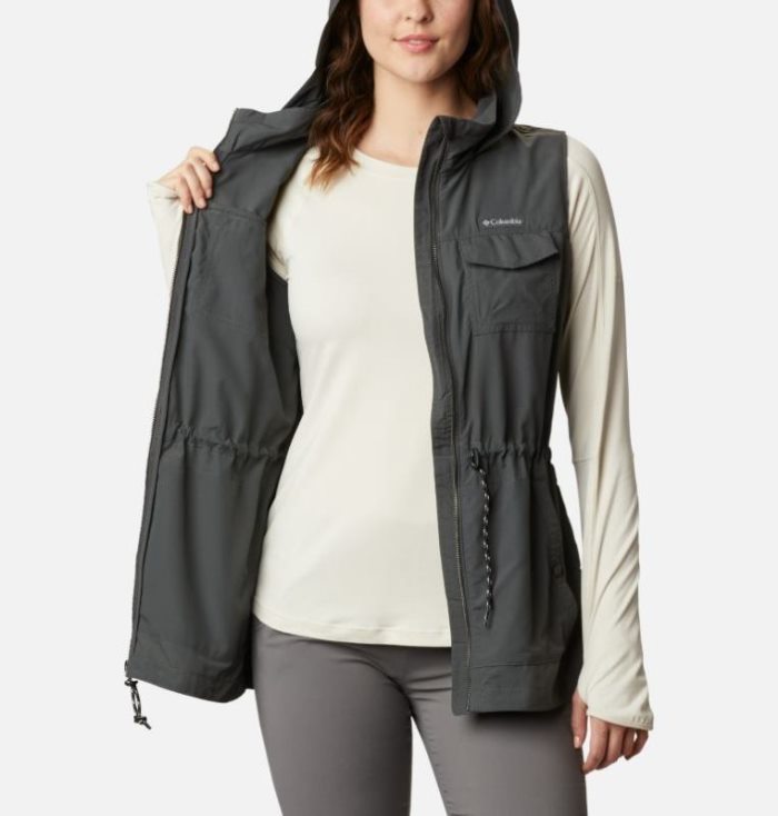 Coletes Columbia Silver Ridge™ Vest Feminino Cinzentas Escuro Portugal | 125747-WS8B